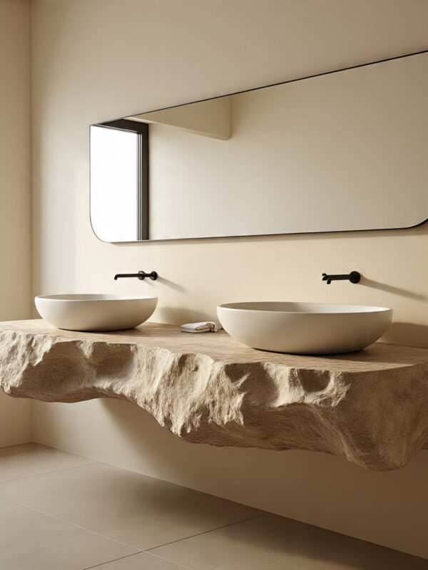 Basin with Rock Accessories