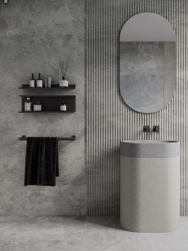 Terrazzo Pedestal Basin