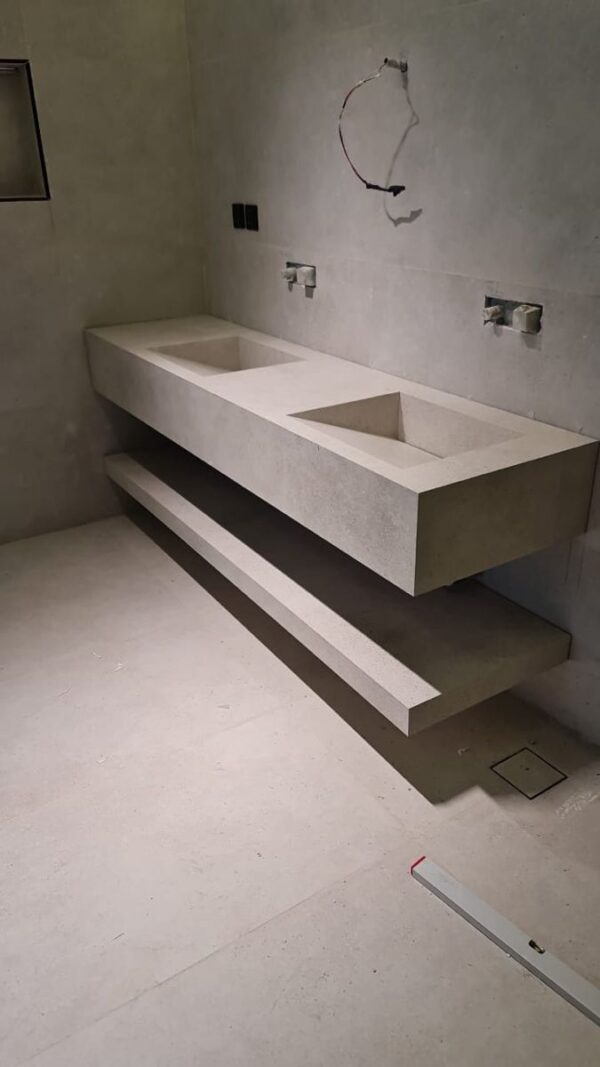 Concrete Vanity with Slab